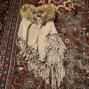 Suede pashmina